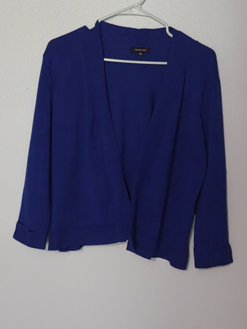 Verve Ami Royal Blue Open-Front Cartigan